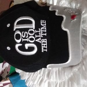 God Is Good All The Time Black Hat I Love Heart Je